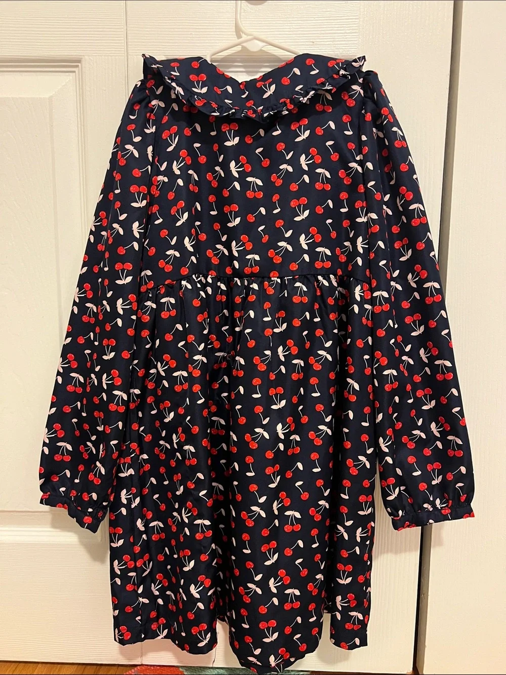 Janie and Jack Navy Cherry Print Dress